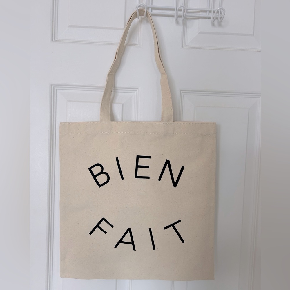 NWOT Madewell bien fait canvas tote beige cream